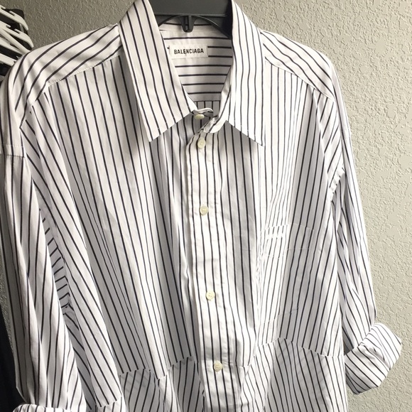 Balenciaga Shirt Blouse Button-Down Brand New with Tag 100% Authentic - Picture 10 of 15